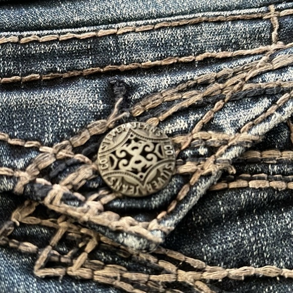 Silver Jeans Suki Surplus jeans size w26/L30 blue GUC - Picture 12 of 15